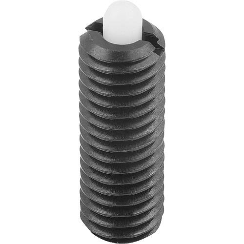 KIPP K0318.A2 SPRING PLUNGER STANDARD SPRING FORCE D=1/4-20 L=20, STEEL, COMP:PIN POM, PU=25 on Sale