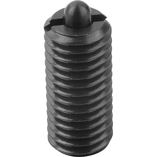KIPP K0317.2AJ SPRING PLUNGER INTENSIFIED SPRING FORCE D=1/4-28 L=20, STEEL, COMP:PIN STEEL Hot on Sale