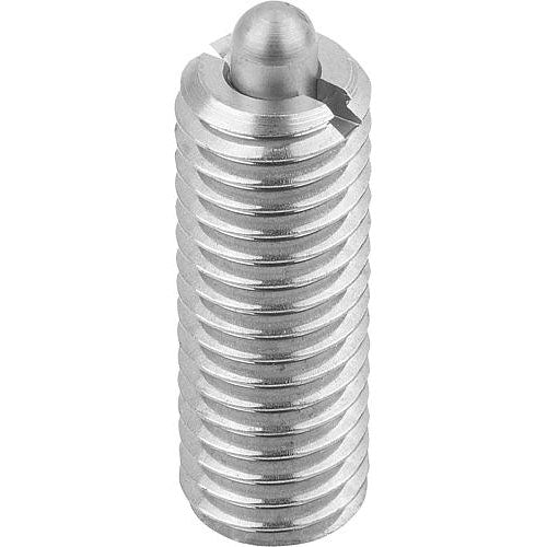 KIPP K0319.AE SPRING PLUNGER STANDARD SPRING FORCE D=8-32 L=15, STAINLESS STEEL, COMP:PIN STAINLESS STEEL, PU=10 Hot on Sale