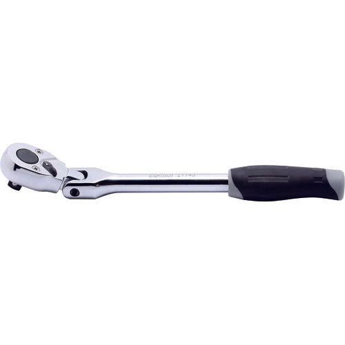 Ko-ken 2774J 1/4 Sq. Dr. Ratchet Handle  20 teeth  Length 161mm Flexible Head Plastic Handle Fashion