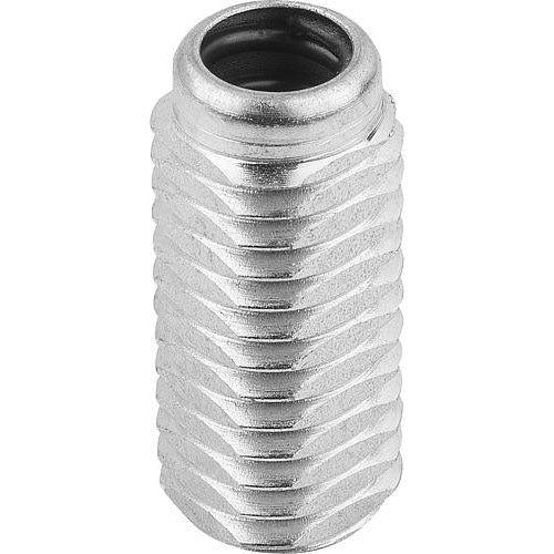 KIPP K0372.1020X27 LATERAL SPRING PLUNGER SPRING FORCE, WITH THREADED SLEEVE WITHOUT THRUST PIN, D=M12 L=26,5, FORM:A, STEEL, Fashion