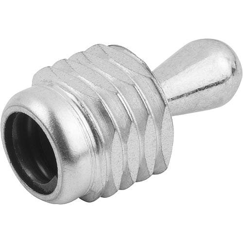 KIPP K0371.1050X27 LATERAL SPRING PLUNGER SPRING FORCE, WITH THREADED SLEEVE WITHOUT SEAL, D=M12 L=26,5, STEEL, COMP:STEEL Online Sale