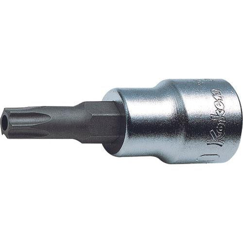 Ko-ken 3025.160-T55H 3/8 Sq. Dr. Bit Socket TORX T55H Tamper Resistant Length 160mm Supply