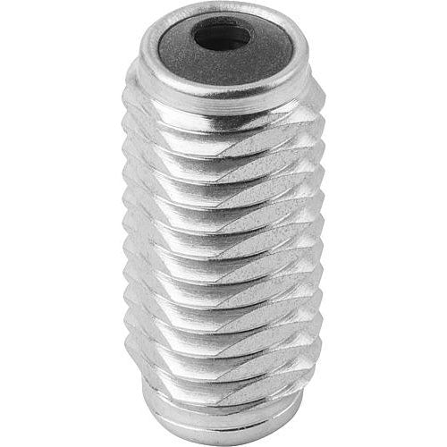 KIPP K0372.2100X12 LATERAL SPRING PLUNGER SPRING FORCE, WITH THREADED SLEEVE WITHOUT THRUST PIN, D=M12 L=11,5, FORM:B, STEEL, Online now