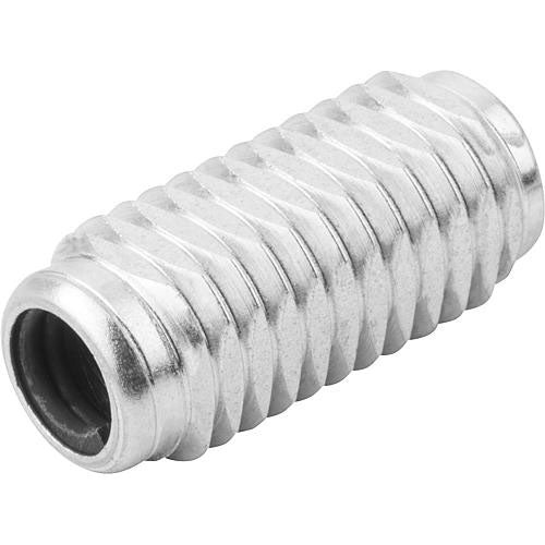 KIPP K0372.2100X12 LATERAL SPRING PLUNGER SPRING FORCE, WITH THREADED SLEEVE WITHOUT THRUST PIN, D=M12 L=11,5, FORM:B, STEEL, Online now