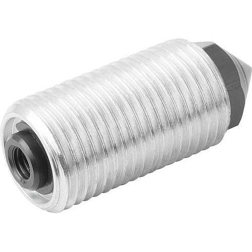 KIPP K0977.3116 SPRING PUSH-PULL PLUNGER SPRING FORCE, WITH ROTATION LOCK D=M16X1,5 L=28, FORM:K, STEEL, COMP:PIN STEEL Hot on Sale