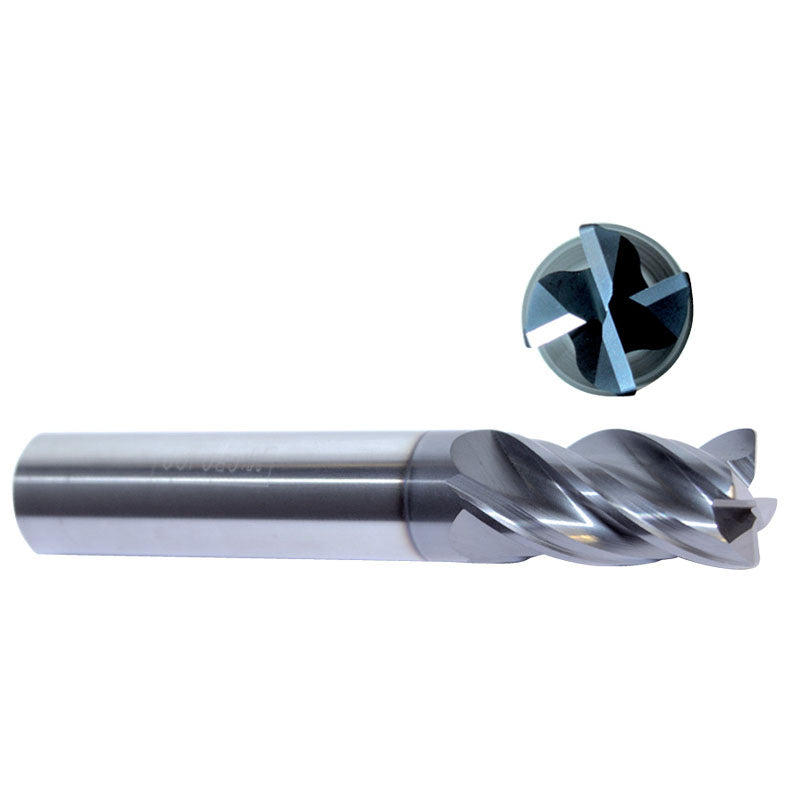 Micro 100 GE45VHM5004X 1/2 Dia. 1 LOC 3 OAL .030 Radius 4 Flute Carbide S/E HP End Mill-AlTiN Online Hot Sale