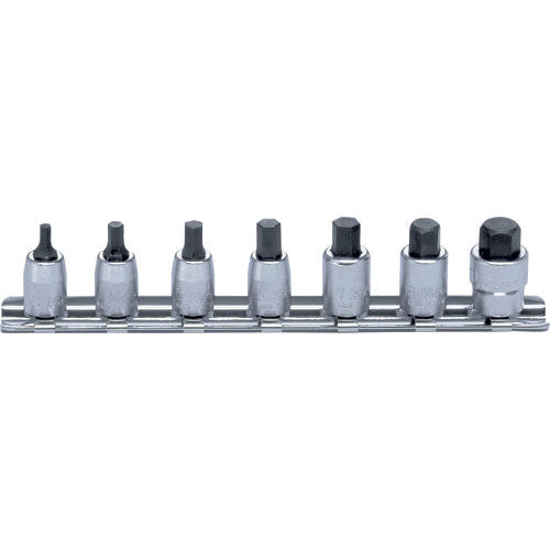 Ko-ken RS2010M/7-L25 1/4 Sq. Dr. Socket set  3-10mm Hex Length 25mm  7 pieces Online