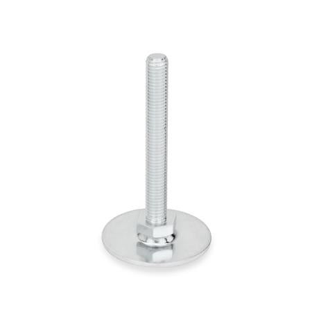 JW WINCO GN40-40-5/8X11-150-A1-UK GN 40 Leveling Feet Steel, Tapped Socket or Threaded Stud Type on Sale
