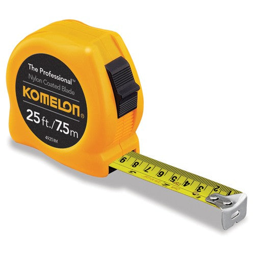 Komelon MZ554925IM 1"WX25’/7.5M L YELLOW TAPE MEASURE Discount