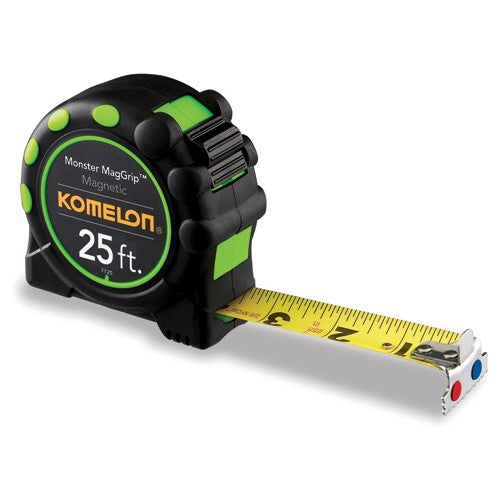 Komelon MZ557125 1"WX25′ L BLACK/GREEN TAPE MEASURE Online now