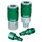 Legacy LX55A71440B2PK Model A71440B2PK–1/4" Body x 1/4" NPT Male (2 pieces) – Green ARO Plug Online Sale