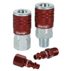 Legacy LX55A73420D2PK Model A73420D2PK–1/4" Body x 1/4" NPT Female (2 pieces) – Red Industrial Plug Online now