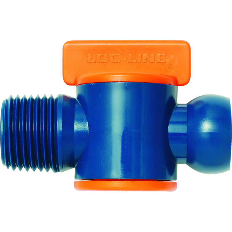 Loc-Line LV5532092 1/2" Male NPT Valve 2 Piece – Coolant Hose System Component on Sale