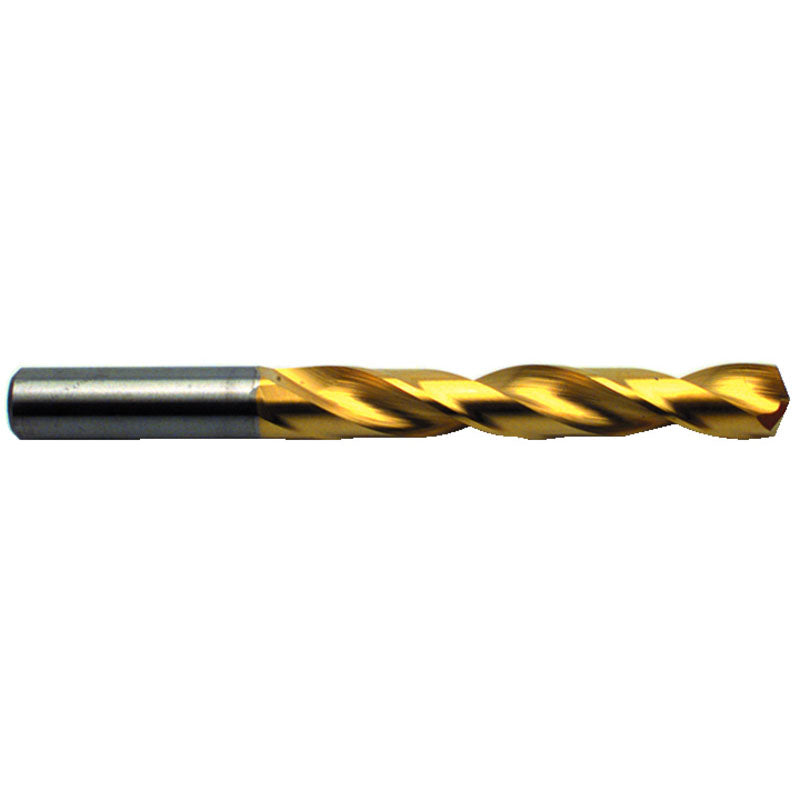M A Ford AX2702190 17/64" Dia. x 5/16" Shank x 1-3/8" Flute Length x 3-1/4" OAL, 2xD, 142°, AlTiN, 2 Flute, Solid Carbide Drill Online Sale