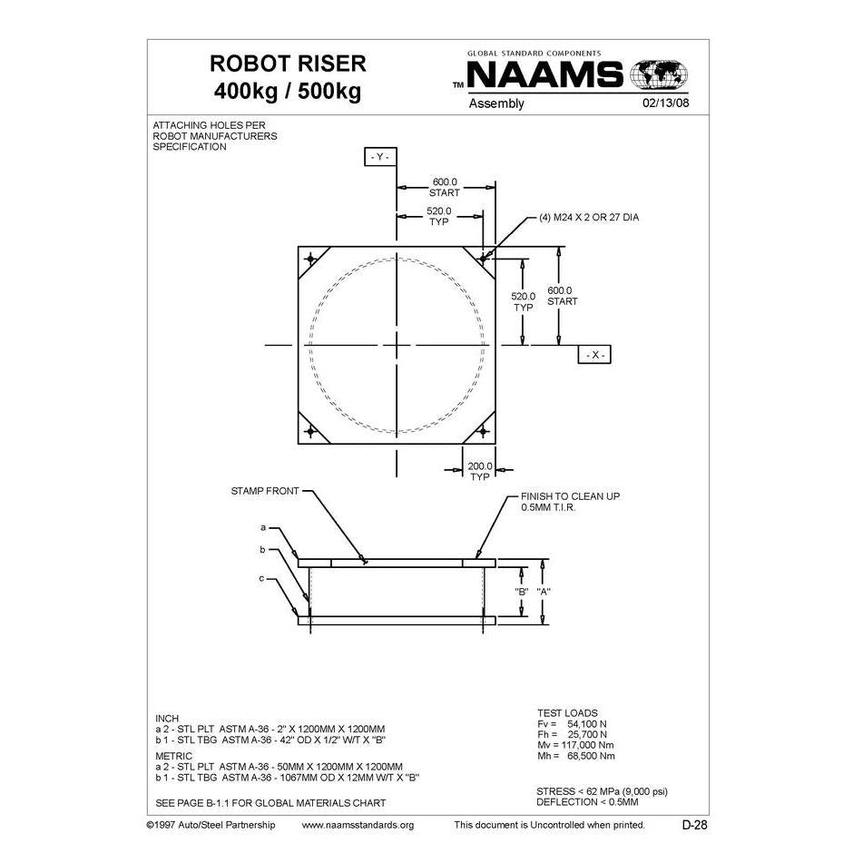 NAAMS Base Robot Riser ARR220 Online Hot Sale