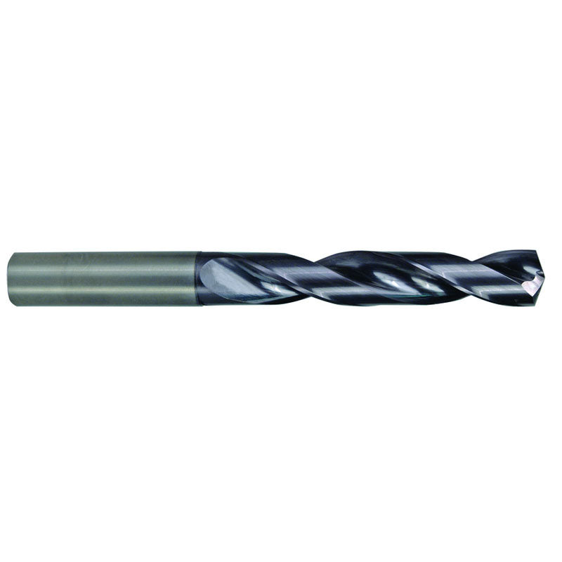 M A Ford AX2722256 1/16" Dia. x 1/16" Shank x 3/4" Flute Length x 1-1/2" OAL, 5xD, 142°, AlTiN, 2 Flute, External Coolant, Round Solid Carbide Drill Online Sale