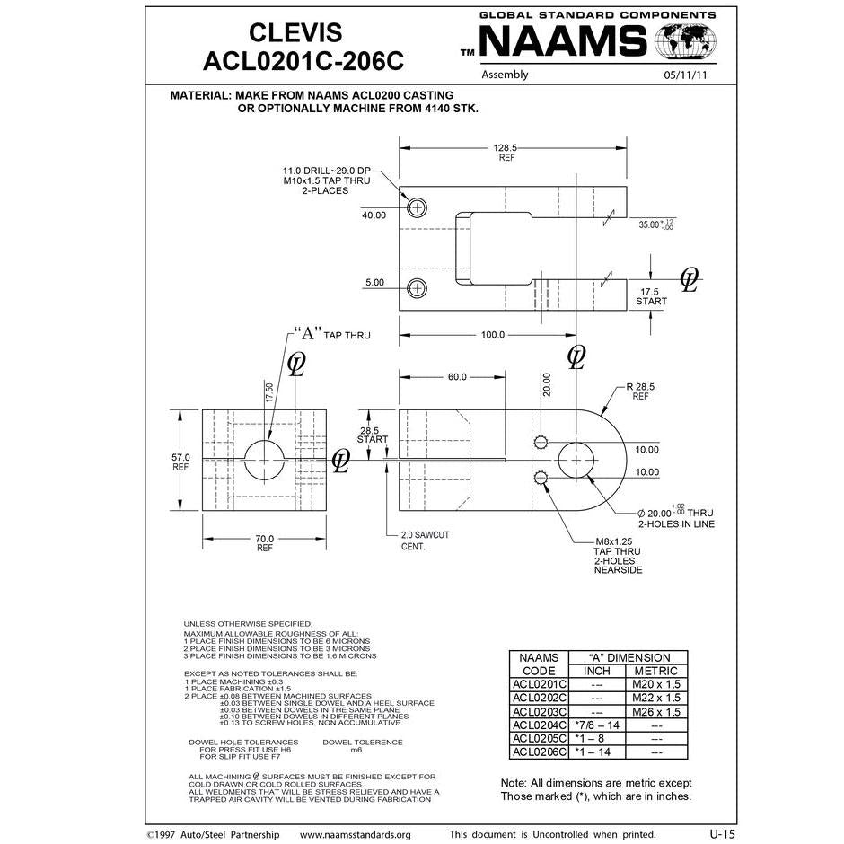 NAAMS Clevis ACL0206C Online now