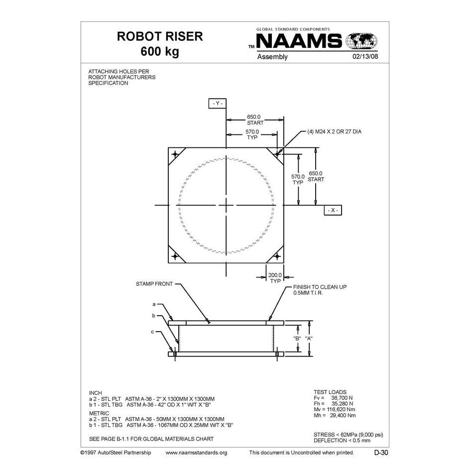NAAMS Base Robot Riser ARR561 Online now
