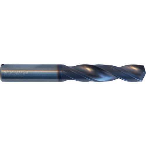 M A Ford AX2806780 #31 Dia. × 12.5 mm Shank × 0.79″ Flute Length × 2.44″ OAL, Stub, 2xD Flute, Coolant Thru, Solid Carbide Drill Online Hot Sale
