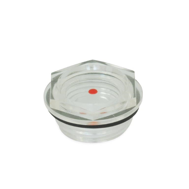 JW WINCO TLT-G1/2 TLT-1/2 OIL LEVEL SIGHT GLASS PLASTIC NBR SEAL-W/MARKING Sale