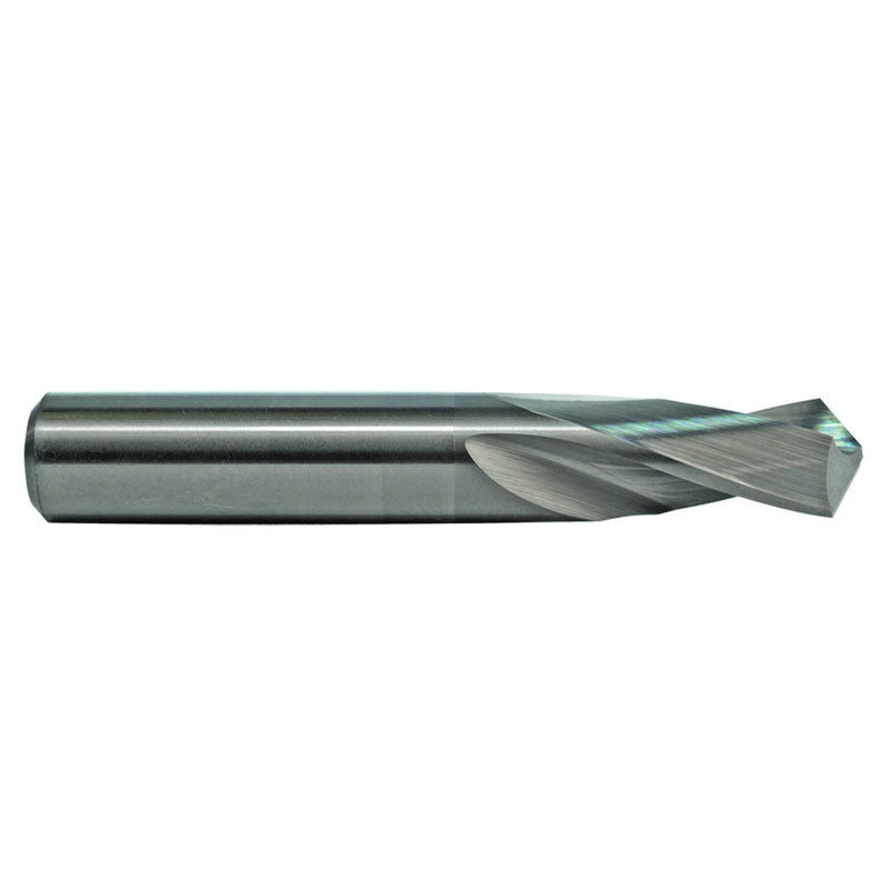M A Ford AX3926007 #59 Dia. x 0.041" Shank x 3/8" Flute Length x 1-1/2" OAL, 3XD, 118°, Uncoated, 2 Flute, External Coolant, Round Solid Carbide Drill Discount