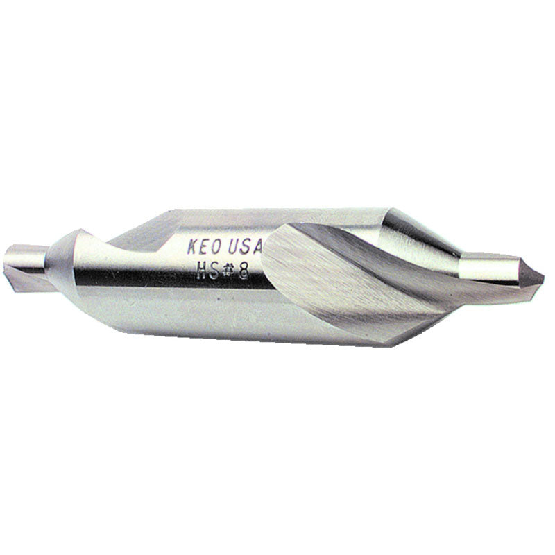 Keo AV4210010TIN #5-0 x 1-1/4" OAL 60 Degree HSS Plain Combined Drill and Countersink TiN Online Hot Sale