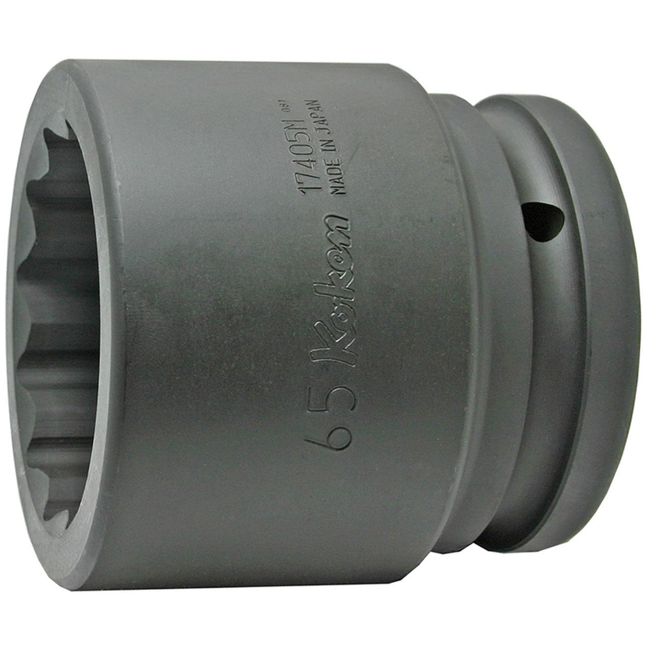 Ko-ken 17405M-65 1.1/2 Sq. Dr. Socket  65mm 12 point Length 95mm on Sale