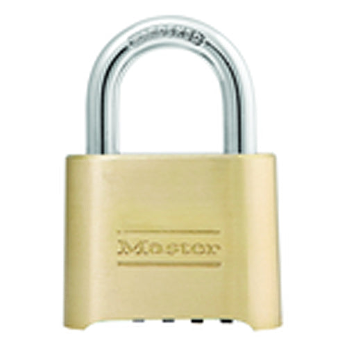 Master Lock KP90175D Combination Padlock 2" Body Width; Keyed: Resettable; Brass Online now