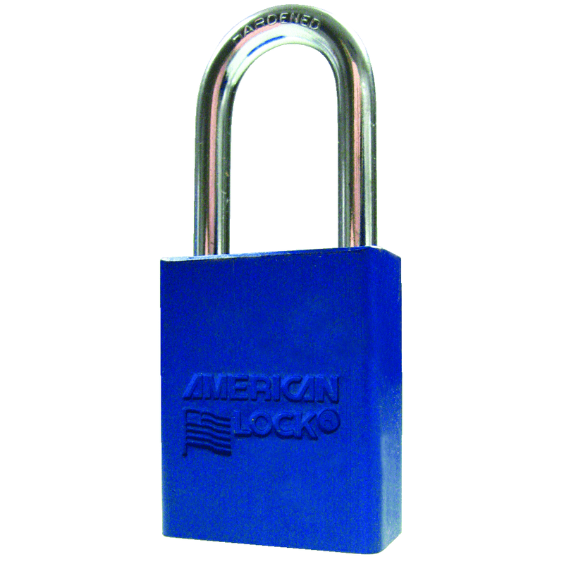 Master Lock KP90A1106BLU Aluminum Padlock 1 1/2" Body Width; Keyed: Different; Blue Hot on Sale