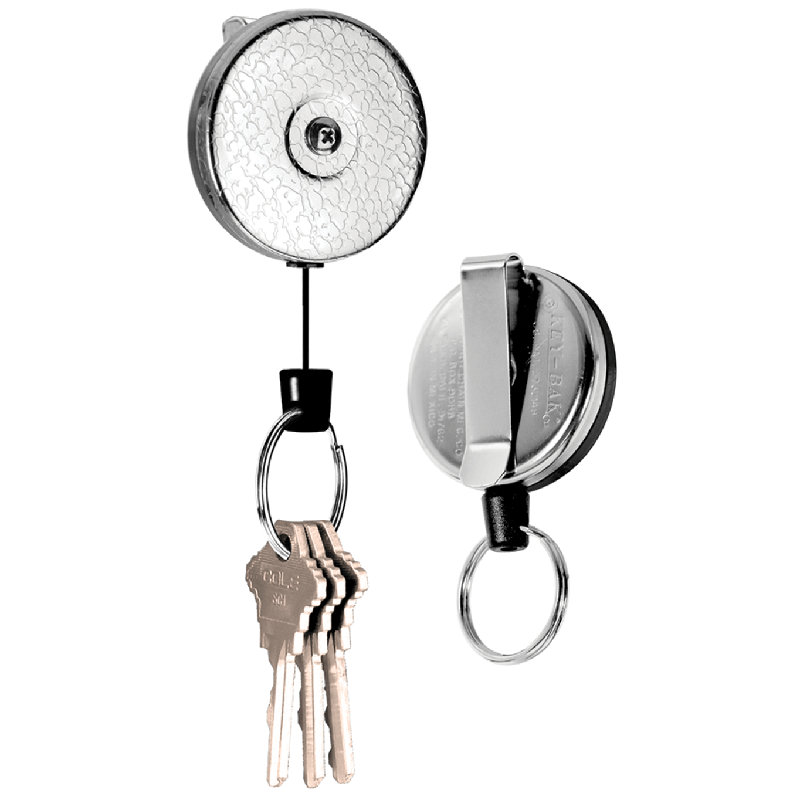Key-Bak RP650485821 Model: 485-HDK-48" Kevlar Cord Key Reel with Belt Clip – Split Ring Attachment Fashion