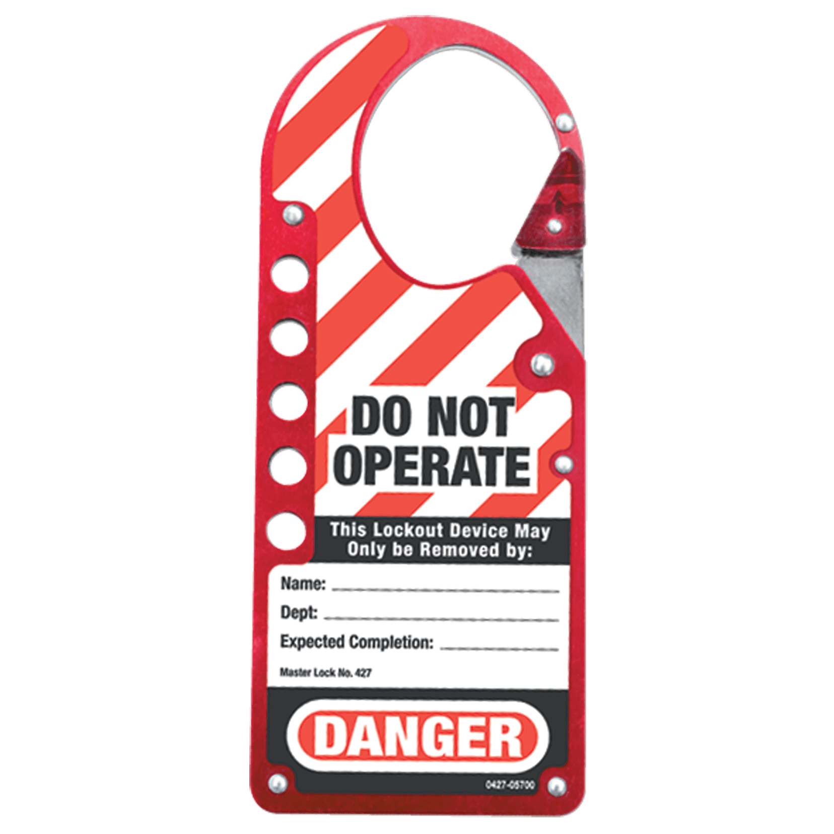 Master Lock KP90427 1 3/8" x 7" x 3" – Lockout Hasp Supply