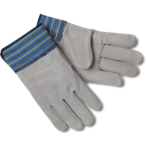 Memphis KB511417M Select Shoulder Leather Palm Gloves – Full Leather Back – 2-1/2″ Plasticized Safety Cuff – Size Medium Online
