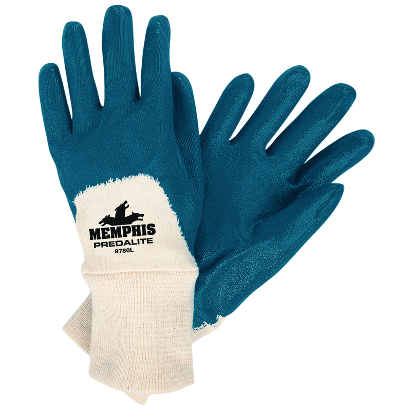 Memphis KB519780XL Nitrile / Predalite / Knit Wrist 9780 Gloves – Size X – Large Online Sale
