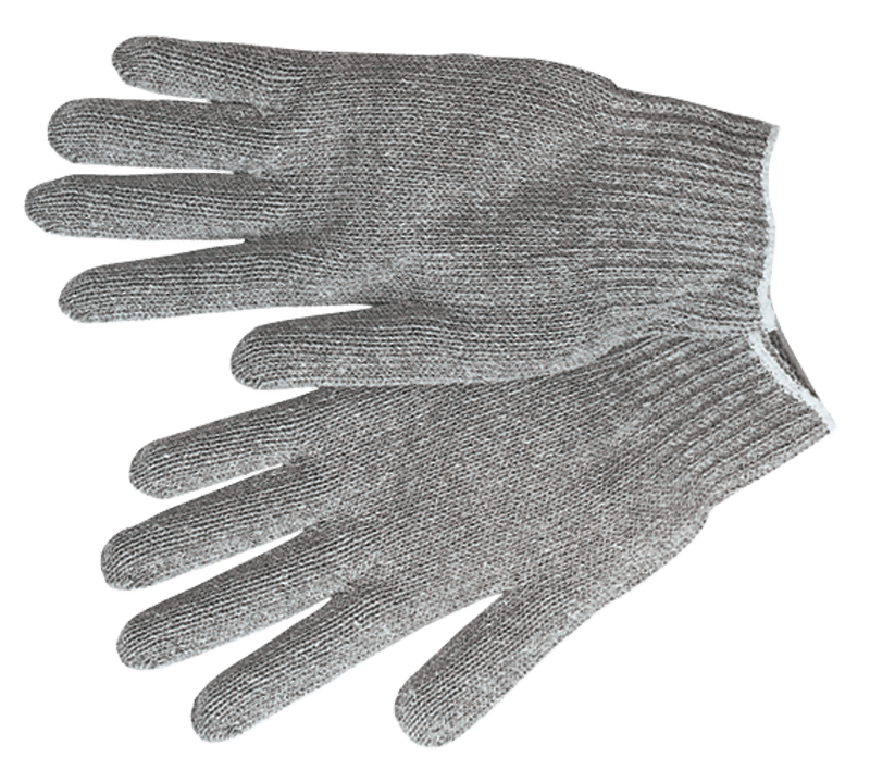 Memphis KB519637L Gray String Knit 9637 Cotton Gloves – Size Large Online Sale