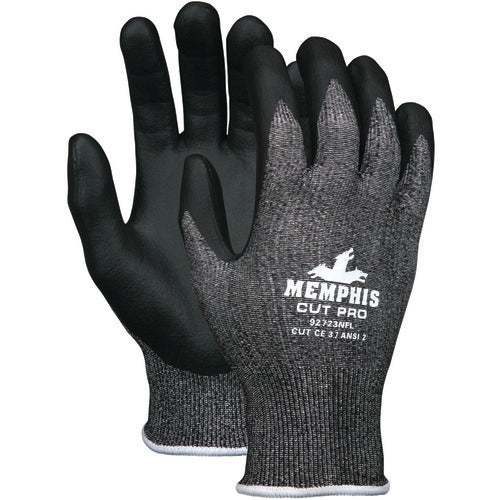 Memphis KB5192723NFM MCR Safety Cut Pro Glove – 13 Gauge HyperMax Shell – Nitrile Foam Coated Palm and Fingertips – Size Medium Hot on Sale