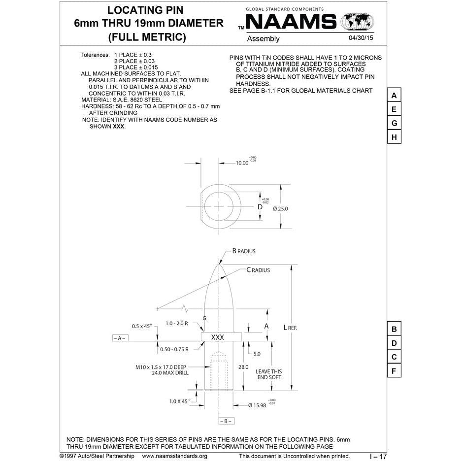 NAAMS Respot Pin ARP065MT Hot on Sale