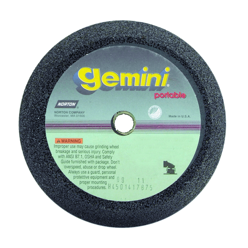 Norton Abrasives MH60050009598 5" / 3-3/4" x 2" x 5/8"-11-Gemini Snagging Wheel Type 11-Flaring Cup 16 Grit Aluminum Oxide Online Hot Sale