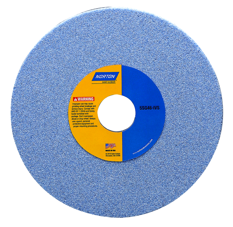 Norton Abrasives MH60080043649 8 x 1/2 x 1-1/4" SG Toolroom Wheel >4" 5SG 46 G VSP Type 01 Hot on Sale
