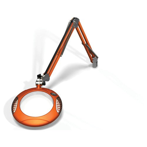 O.C. White KC53624004BO Green-LiteÆ 7-1/2″ Brilliant Orange Round LED Magnifier; 43″ Reach; Table Edge Clamp Fashion