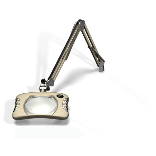 O.C. White KC53824004 Green-LiteÆ 7″×5-1/4″Shadow White Rectangular LED Magnifier; 43″ Reach; Table Edge Clamp Hot on Sale