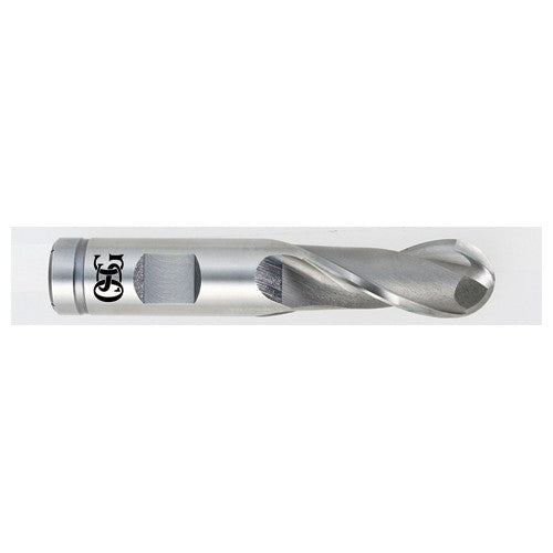 OSG USA, Inc. TP365211100 1/2 Dia. ?1/2 Shank ?1 DOC ?3 OAL, HSSCo Bright, 2 Flute, Round, External , Ballnose End Mill Hot on Sale