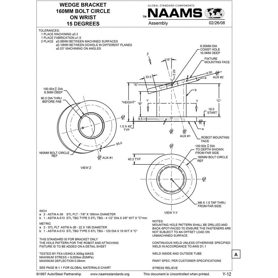 NAAMS Wedge Bracket AWB109 Online now