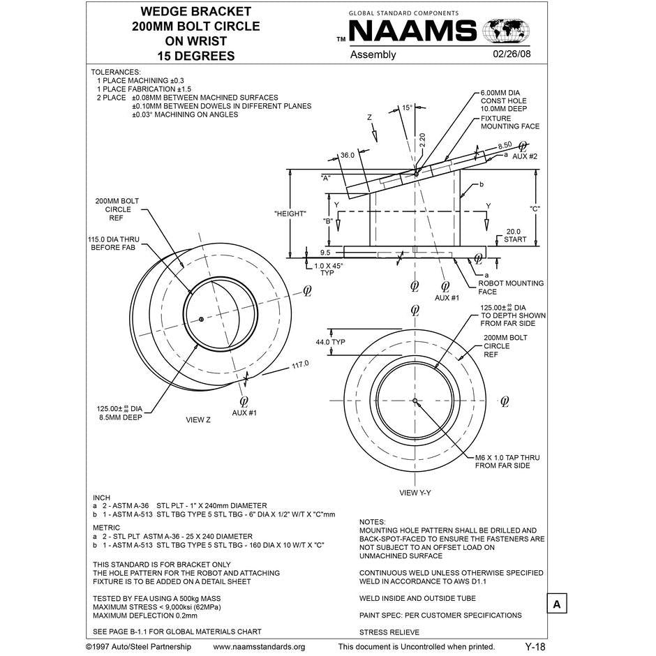 NAAMS Wedge Bracket AWB403 Online now