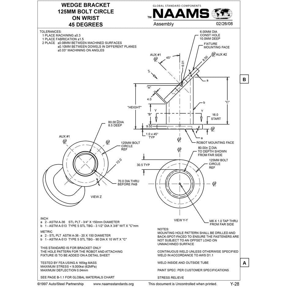 NAAMS Wedge Bracket AWB907 Online now