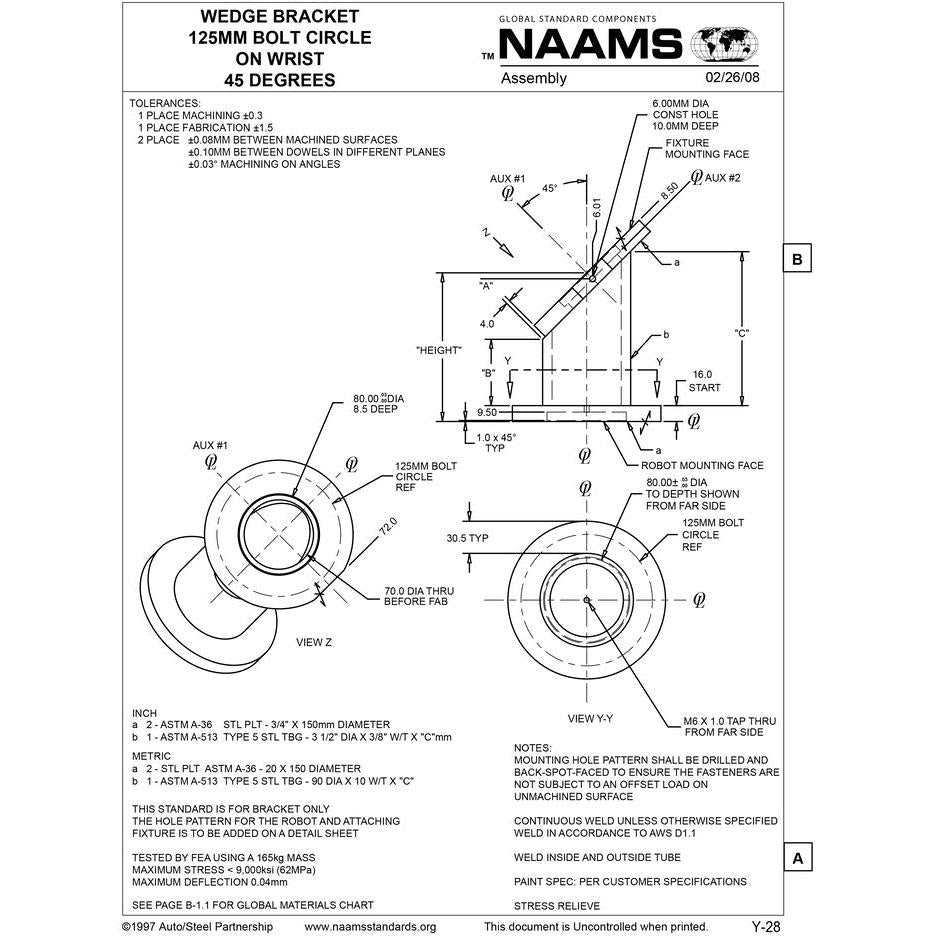 NAAMS Wedge Bracket AWB911 Online Hot Sale