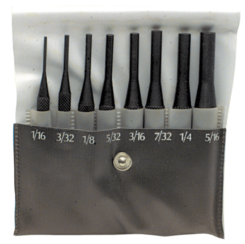 National KS60HMC022 8 Pieces Regular Length Drive Pin Punch Set – Model HMC-022; 1/16" to 5/16" Diameter Online Hot Sale