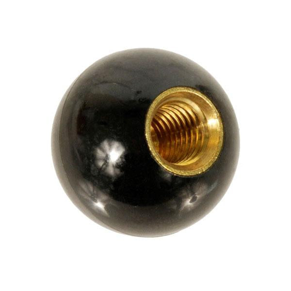 NORTHWESTERN TOOLS 23002 Plastic Ball Knobs – Black with Tapped Brass Inserts; Thread Size and Depth: 1/4-20 x 7/16 Fashion