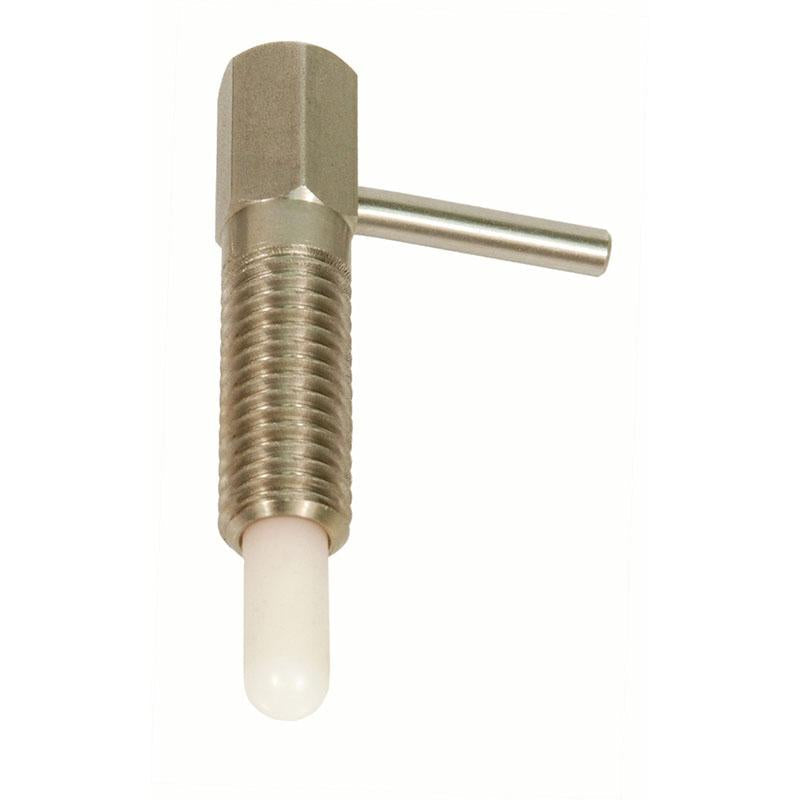 NORTHWESTERN TOOLS 33661 Hand Retractable Plungers – Long Reach – Standard – Locking – Radiused Delrin Nose – Stainless Steel, End Force: 1.0 Initial x 5.0 Full Online now