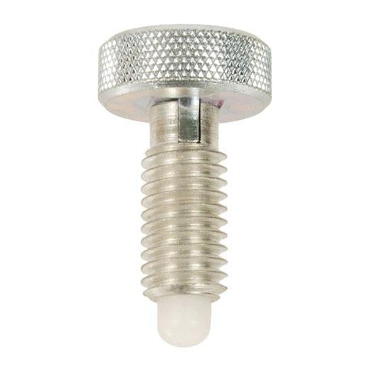 NORTHWESTERN TOOLS 33613 Hand Retractable Plungers – Knurled Head Plungers – Locking Radiused Delrin Nose – Steel – Light Pressure, End Force: 3.0 Initial x 6.0 Full Online Hot Sale